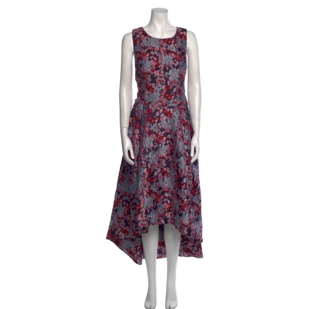 Monique Lhuiller Floral Print High Low Gown Size 12